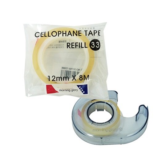 셀로판테이프 리필33(8M)  리필용 12mm 투명테이프